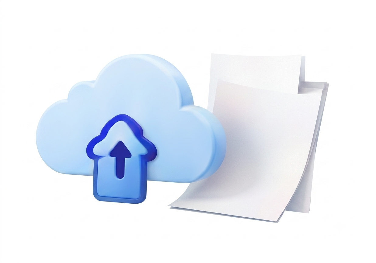 Upload files illustration